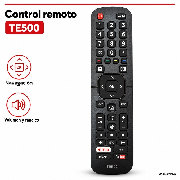 &ua CONTROL REMOTO UNIVERSAL TE500 o LCD-500
